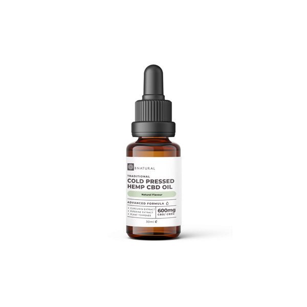 Bnatural Raw Cold Press 600mg CBD Hemp Oil - Natural - Associated CBD