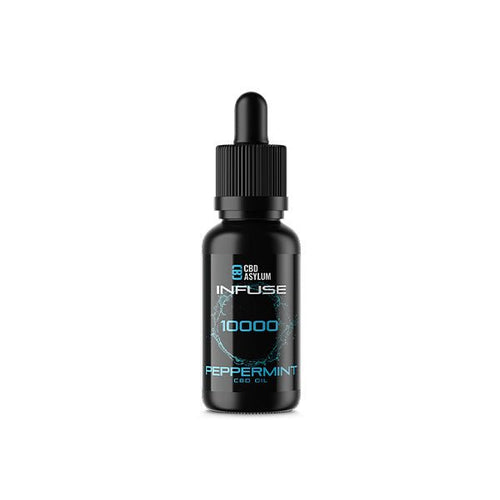 CBD Asylum Infuse 10000mg CBD Peppermint Oil - 30ml (BUY 1 GET 2 FREE) - Associated CBD