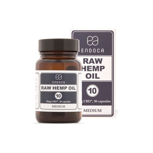 Endoca 300mg CBD+CBDa Capsules Raw Hemp Oil - 30 Caps - Associated CBD