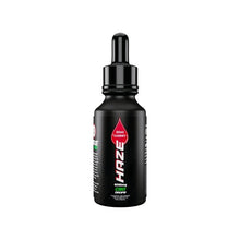 Load image into Gallery viewer, A black dropper bottle labeled &quot;Haze&quot; and &quot;30ml Cherry&quot; showcases the powerful &quot;6000mg CBD Drops,&quot; emphasizing its high-potency CBD oils. The bottle is topped with a black dropper cap and adorned with a dark maroon teardrop graphic to signify the cherry flavor, making it an ideal choice for those who prefer potent CBD isolate.
