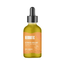 Load image into Gallery viewer, A 50ml bottle of Hembiotic 5000mg Bulk CBD Oil featuring an orange label with white text that includes information such as &quot;Ashwagandha, Saffron + Magnolia,&quot; &quot;Vegan Friendly,&quot; and &quot;50 | 5000.&quot; This lab-tested product comes with a black dropper cap.
