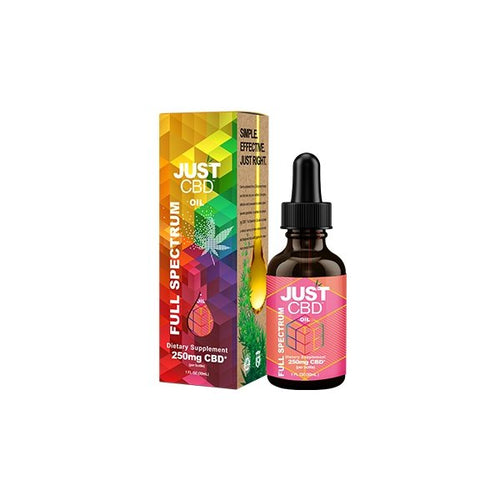 Just CBD 250mg Full Spectrum Tincture - 30ml - Associated CBD