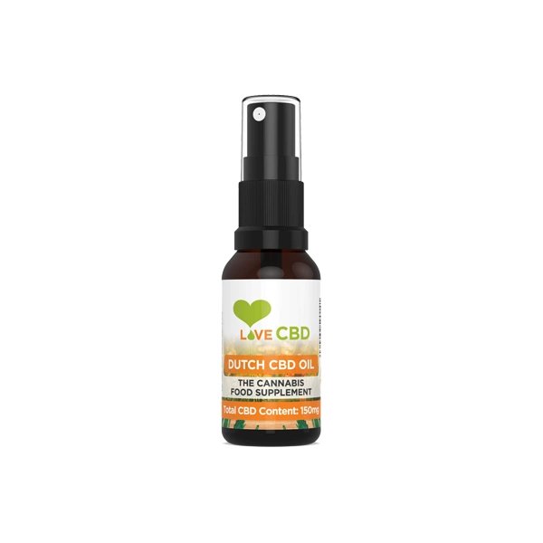 Love CBD 150mg Dutch CBD Oil Spray - 20ml - Associated CBD