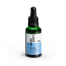 Load image into Gallery viewer, A small green bottle of Love Hemp 600mg Peppermint CBD Oil - 30ml with a black dropper cap. The label reads &quot;Love Hemp 600 mg CBD Oil Liquid Drops&quot; and mentions it contains premium hemp extract with organic MCT oil and refreshing peppermint flavor.
