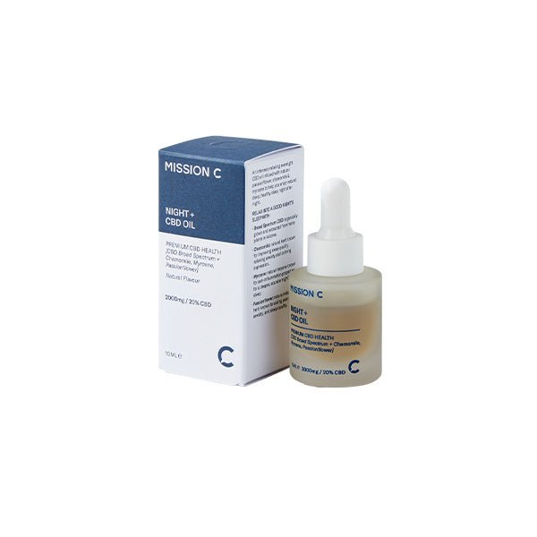 Mission C Night + 2000mg CBD Oil - 10ml - Associated CBD