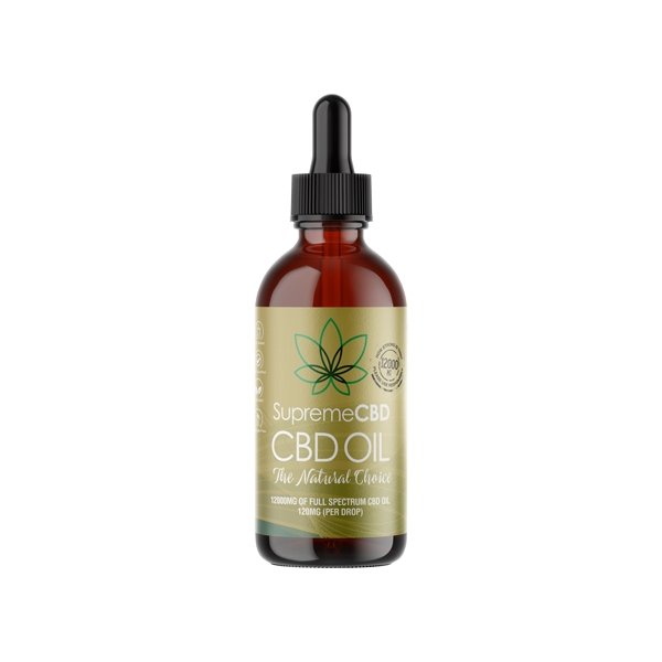 Supreme CBD 12000mg Full Spectrum CBD Tincture Oil - 100ml - Associated CBD