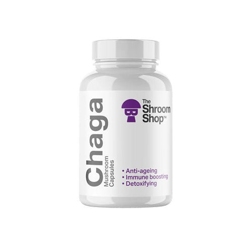 The Shroom Shop Chaga Mushroom 45000mg Capsules - 90 Caps - Associated CBD