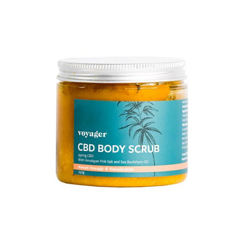 Voyager 250mg CBD Sweet Orange & Eucalyptus Body Scrub - 250g - Associated CBD