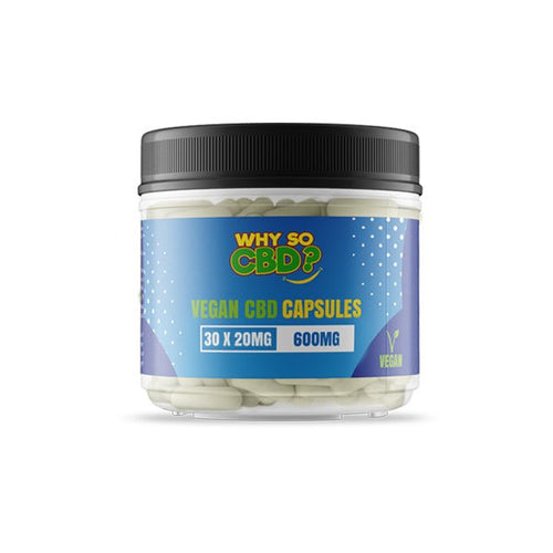 Why So CBD? 600mg CBD Vegan Capsules - 30 Caps - Associated CBD